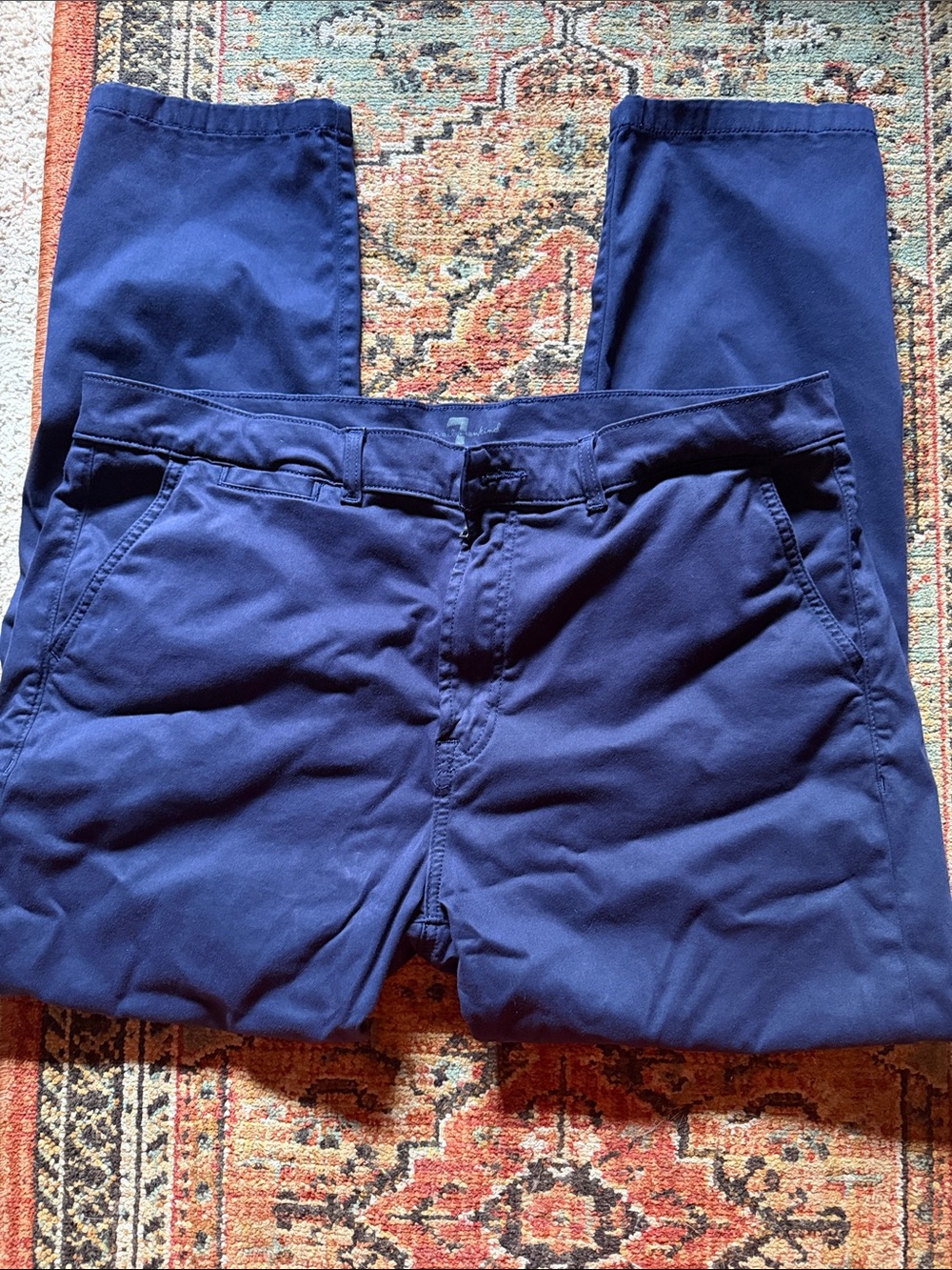 7 For All Mankind Navy Blue Men's Chino Pants